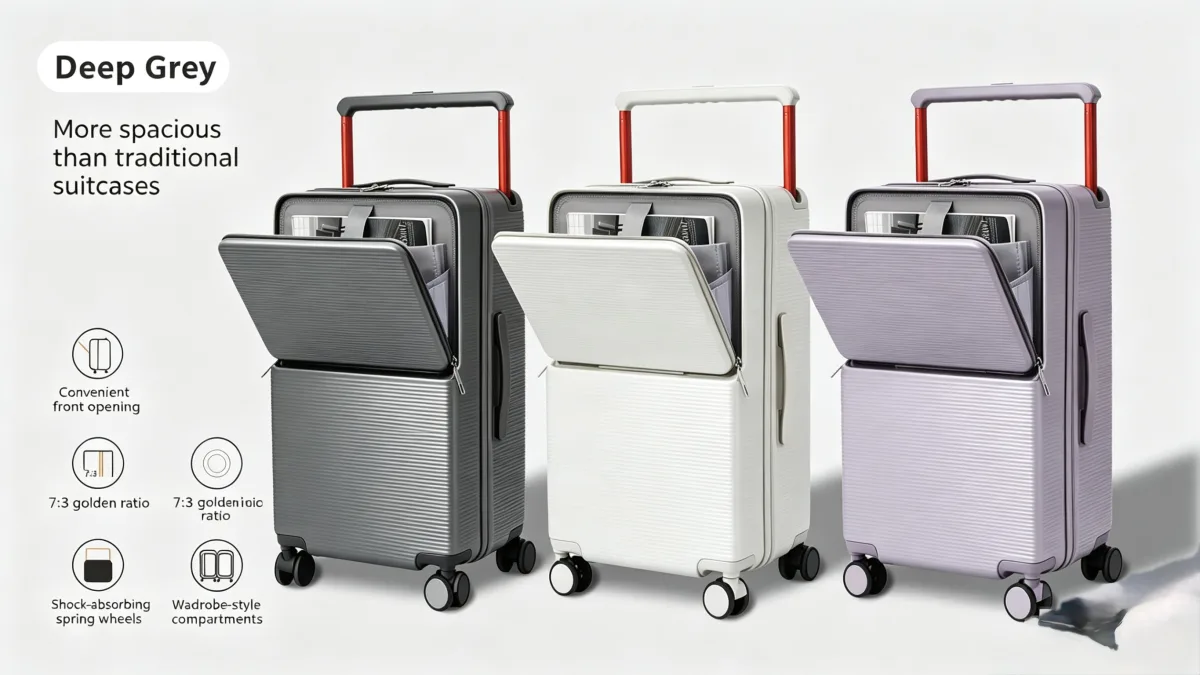 Front-Opening Suitcase with Pull Rod, Large Capacity — Gallery image 1