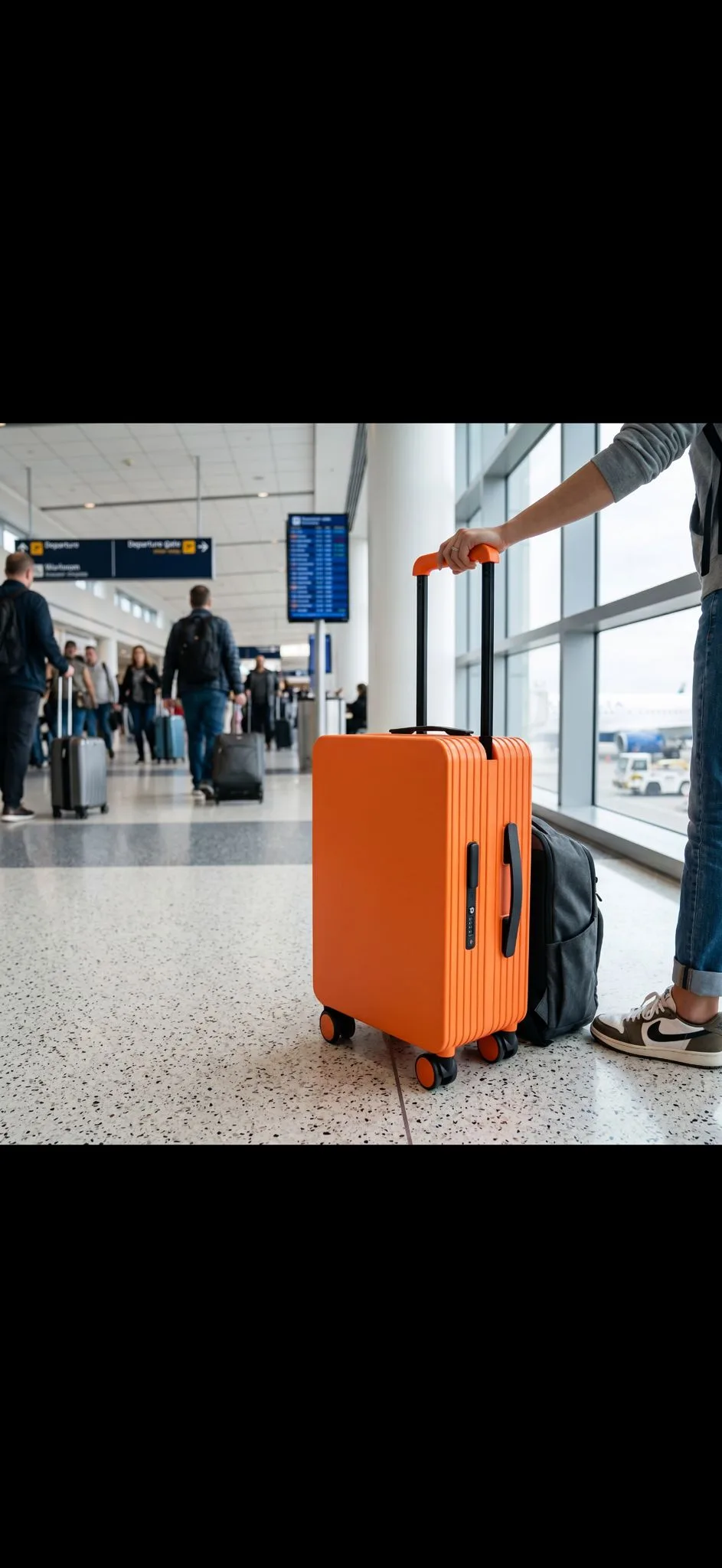 Wide Handle Hard Shell Luggage Suitcase – 20"/24" Carry-On & Check-In Travel Case — Gallery image 1